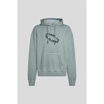 Pánská mikina MIKINA KARL LAGERFELD JEANS KLJ RELAX WASHED HOODIE MONUMENT