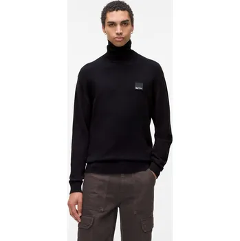 Pánský svetr SVETR KARL LAGERFELD JEANS KLJ REGULAR ROLL-NECK SWEATER BLACK