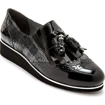 Dámské pantofle PédiConfort Kožené derbies černá 39