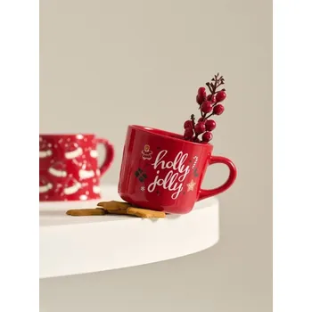 Sinsay - Hrnek s vánočním motivem - červená - 410GX-33X - 410GX-33X-ONE