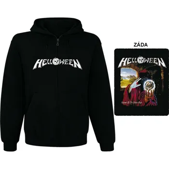 Pánská mikina Helloween - mikina s kapucí a zipem 8 S