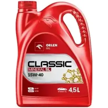 Motorový olej ORLEN OIL CLASSIC MINERAL SL 15W-40 4,5L