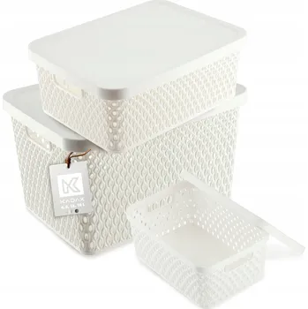 Úložný box Univerzální koš plast bílý