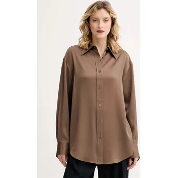 Pánská košile Košile Filippa K 31633.FK hnědá 88X, vel. 40