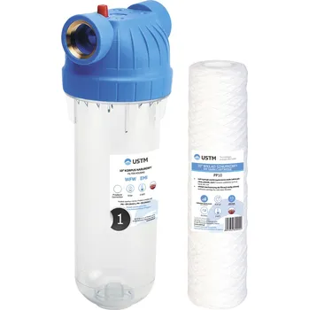 vodní filtr FILTR NA VODU 10" S TĚLESEM EMI, PŘIPOJENÍ 1" + VLOŽKA PP10 USTM