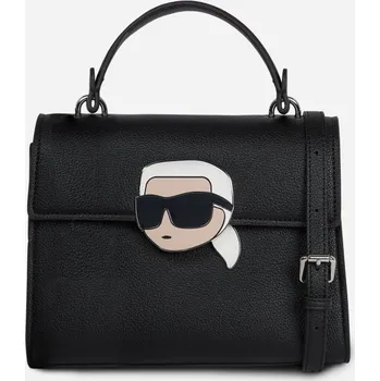 Kabelka CROSSBODY KARL LAGERFELD IKON GRAINY N/S CROSSBODY BLACK