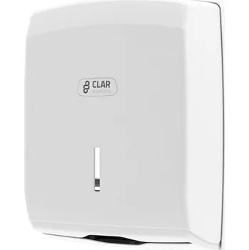 Zásobník na papírové ručníky Zásobník papírových ručníků ZZ Clarsystems, plast bílý (hloubka 10cm)