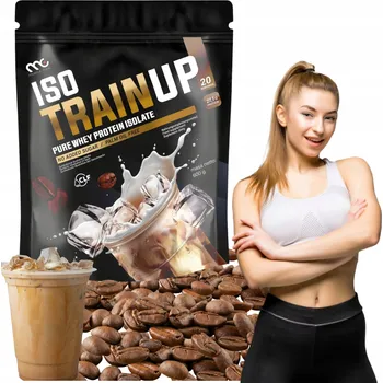 Protein MUSCLE CLINIC ISO TRAIN UP 600g Proteinový izolát 92g MRAŽENÉ LATTE