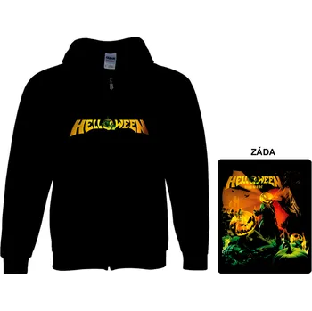 Pánská mikina Helloween - mikina s kapucí a zipem 12 S