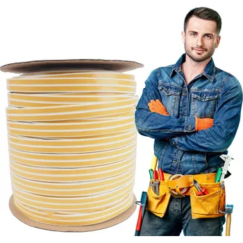 Garážová vrata Garážové těsnění D 12x10 Bílé 50m pro garážová vrata, prahové, robustní