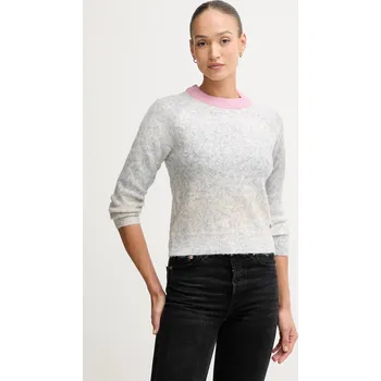 Dámský svetr Svetr z vlněné směsi Pepe Jeans dámský, šedá barva, PL7000047 09X, vel. XL