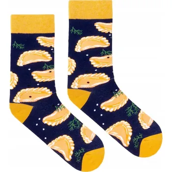 Dámské oblečení KABAK Ponožky Pirohy tmavě modré 36-41 vícebarevné velikost 36-40