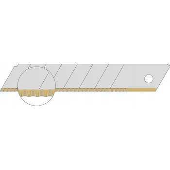 Pracovní nůž Odlamovací čepel s vlnitým výbrusem tin 18 mm, balení 10 ks lutz blades 480678