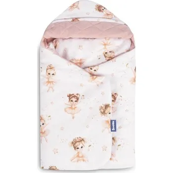 Zavinovačka Zavinovačka 2v1 do autosedačky, kočárku, mušelín, bavlna, Baletka, pudrově růžová