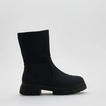 Dámská zimní obuv Reserved - Zateplené kotníkové boty z&nbsp;umělé kůže - černý - 918GT-99X - 918GT-99X-37