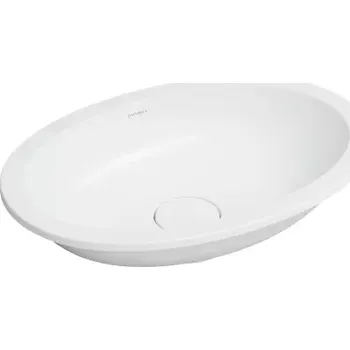 Umyvadlo OMNIRES - SHELL M+ umyvadlo zapuštěné do desky, 48 x 31 cm, matná bílá SHELL480UPBM