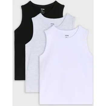 Sinsay - 3balení nátělníků - bílá - 942FZ-00X - 942FZ-00X-110