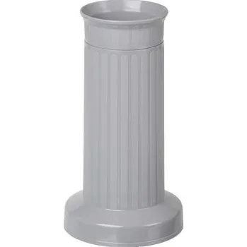 Váza Váza hřbitovní rovná šedá - těžké dno