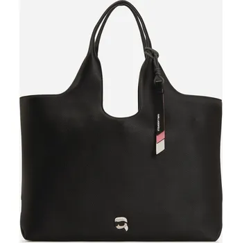 Kabelka KABELKA KARL LAGERFELD IKON GRAINY SOFT LG TOTE BLACK