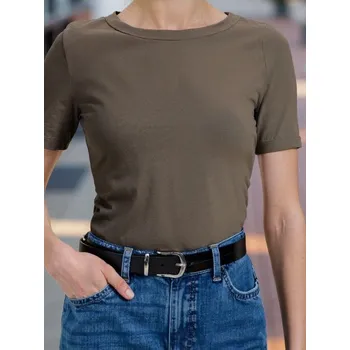 Sinsay - Bavlněné tričko Basic - zelená - 647EU-87J - 647EU-87J-XL