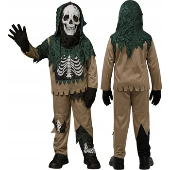 Karnevalový kostým Kostým převlek zombie kostlivec duch kostlivec kostým halloween 140 146