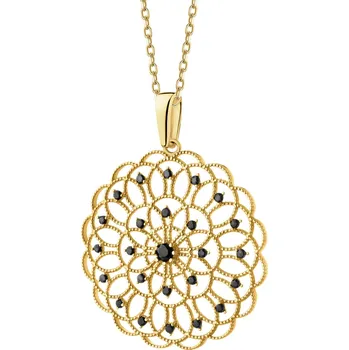 Přívěsek Zlatý přívěsek se zirkony - rozeta - AP541-6460