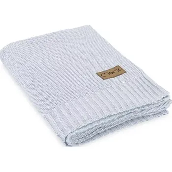 Dětská deka Dětská pletená deka MoMi Hug – šedá