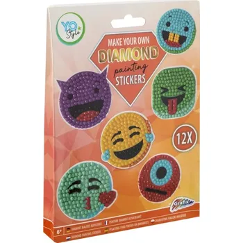 samolepka Diamantové samolepky ovoce GRAFIX, sada 12 ks