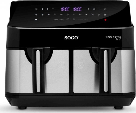 Chytrá, multifunkční a dvojtá horkovzdušná fritéza SOGO SS-10845