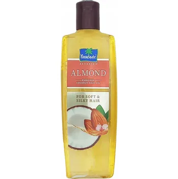 Vlasová regenerace Olej na vlasy Almond Enriched Coconut Hair Oil Parachute 200 Ml