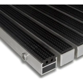 Rohožka Gumová hliníková čistící vstupní venkovní rohož Alu Standard - 80 x 120 x 2,7 cm, 88001201