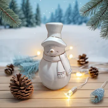 Vánoční dekorace Det Gamle Apotek Keramický sněhulák