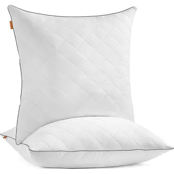 Polštář SONGMICS HOME Sada 2 polštářů, 80x80x18cm, bílá Polštář na postel