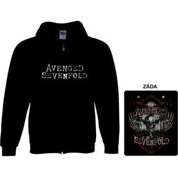 Pánská mikina Avenged Sevenfold - mikina s kapucí a zipem 3