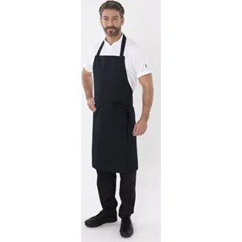 Pracovní zástěra Dennys London Gastro zástěra DP10 Black 91 x 91 cm
