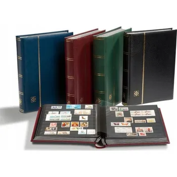 Obal pro sběratelský předmět LEUCHTTURM ALBUM NA ZNÁMKY PREMIUM KŮŽE, 64 STRAN, KOŽENÉ DESKY