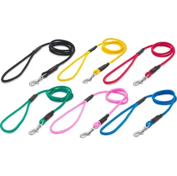 Vodítko pro psa Tamer lanové vodítko Klasik - Mini, mix barev, 1,75 m - modré, zelené a žluté