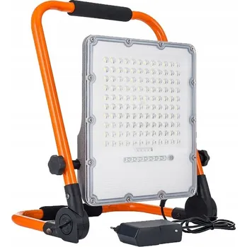 SuperLED Halogenové LED pracovní světlo stavební 300W Přenosný reflektor Akumulátor stříbrná