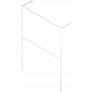 Věšák TYČ NA OBLEČENÍ VĚŠÁK NA ZEĎ LOFT ROBUSTNÍ fi 25mm HOTSE II BÍLÁ