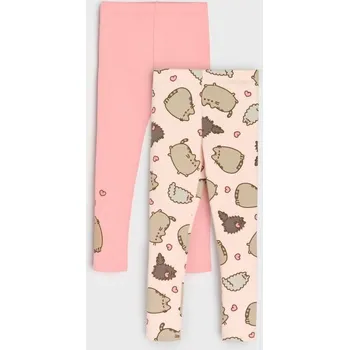 Dívčí kalhoty Sinsay - Sada 2&nbsp;legín Pusheen the Cat - pastelová růžová - 163GA-03X - 163GA-03X-116
