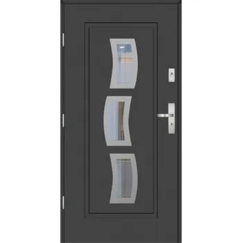 Vchodové dveře KMT Vchodové dveře KMT 75 Passive Silver 10s3