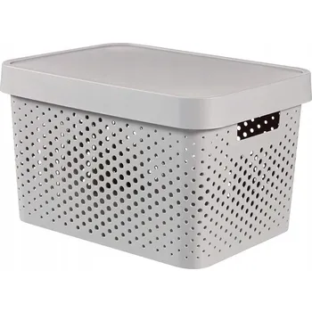 Úložný box CURVER INFINITY Šedý Úložný box s víkem 17L
