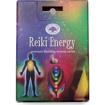 Čajovna Vonné kužely pro tekoucí dým Green Tree Reiki Energy 12 ks