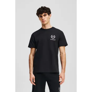Pánské tričko TRIČKO KARL LAGERFELD HOTEL KARL CREST SS T-SHIRT BLACK