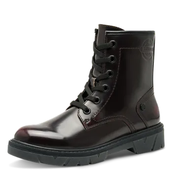 Dámská zimní obuv DÁMSKÉ KOTNÍKOVÉ BOTY S.OLIVER 5-25241-43 549 BORDOVÁ Barva: BORDOVÁ, Velikost: 40