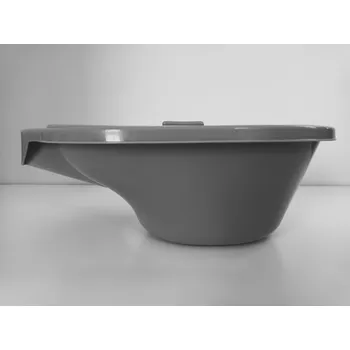 Lékařský nábytek Nádoba toaletní plastová s víkem ke křeslu TIM BLUE