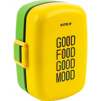 Svačinový box SVAČINOVÝ BOX DO SVADOVÉHO KRABIČKY 2 KOMORY S TYČINKAMI ŽLUTÁ 1 150 Ml KITE