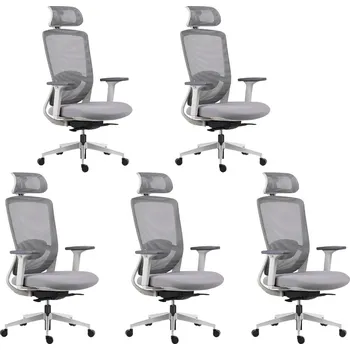 Mercury 5PACK Kancelářská židle ARTEA šedá (5ks)