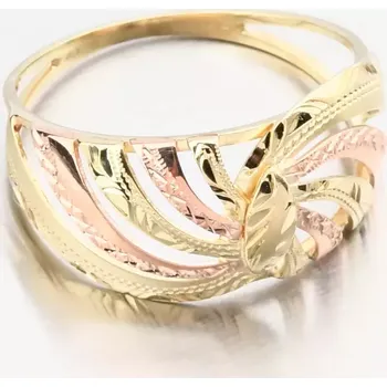 Prsten Dámský prsten žluté zlato 585 51P-435 velikost 58