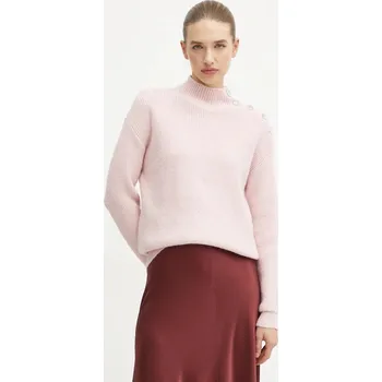 Pánská móda Svetr z vlněné směsi Morgan MSTORI růžová 03X, vel. M